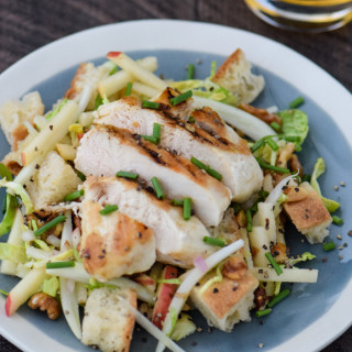 Cider Glazed Chicken with Panzanella Salad