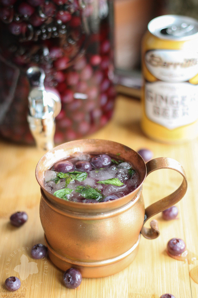 Blueberry Moscow Mules - Strawberry Blondie Kitchen