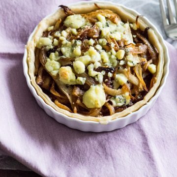 Caramelized Onion & Blue Cheese Tart