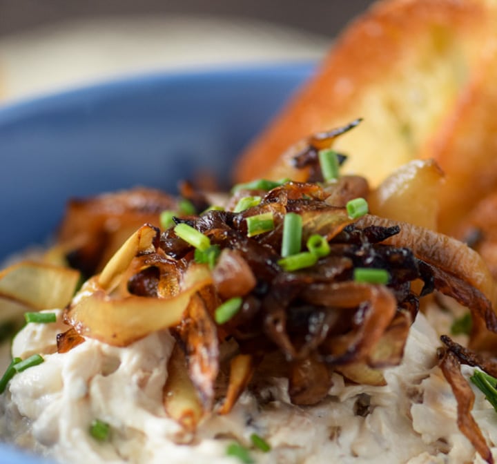 Miso Pasta with Bacon and Caramelized Onions - Toast to Home