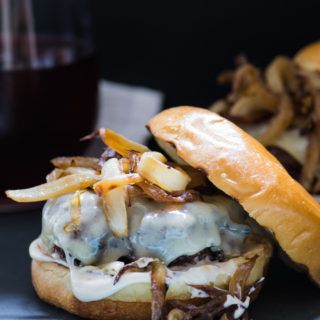 Caramelized Onion & Gruyere Burger