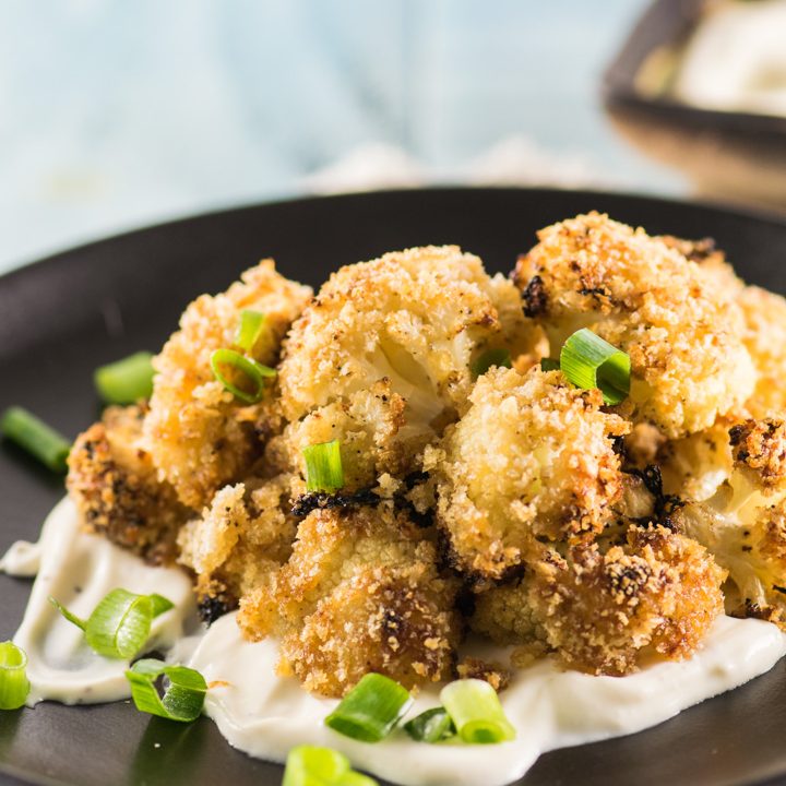 Breaded cauliflower glazed in a miso sauce