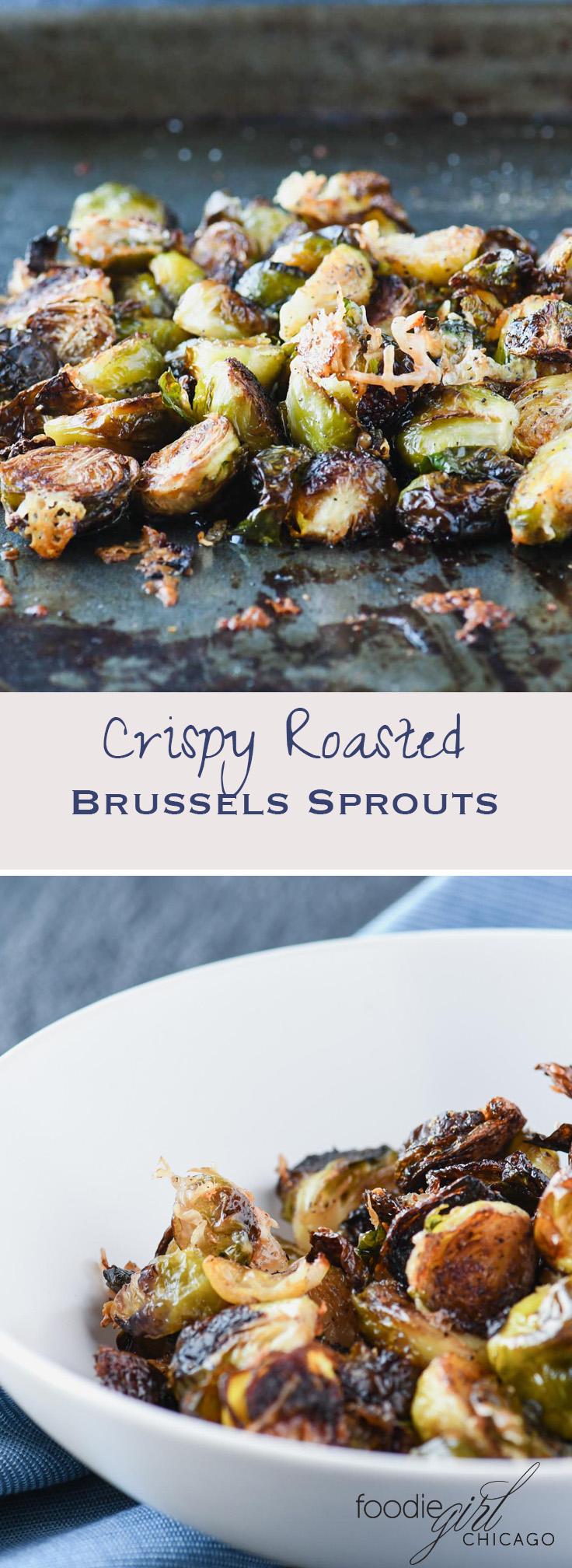 These crispy roasted brussels sprouts topped with parmesan and pomegranate simple syrup will give new meaning to the words side dish! 