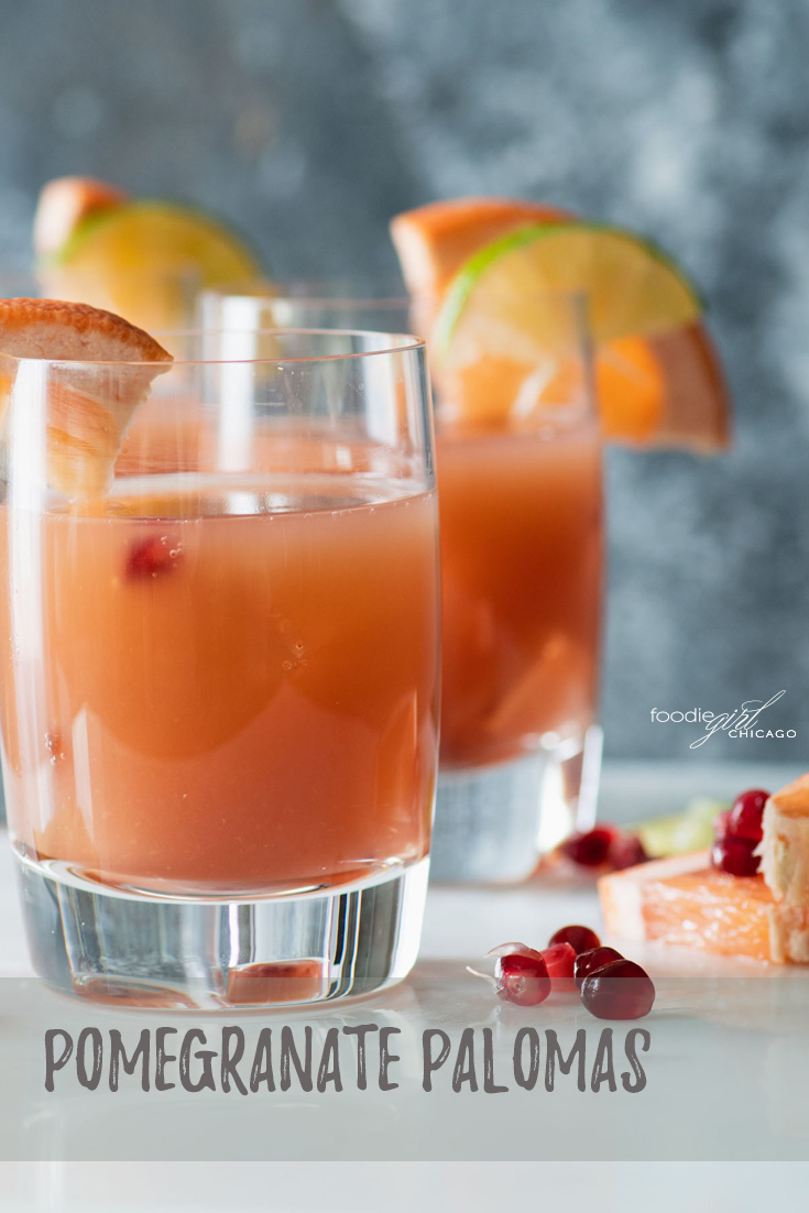 Close up of Pomegranate Paloma