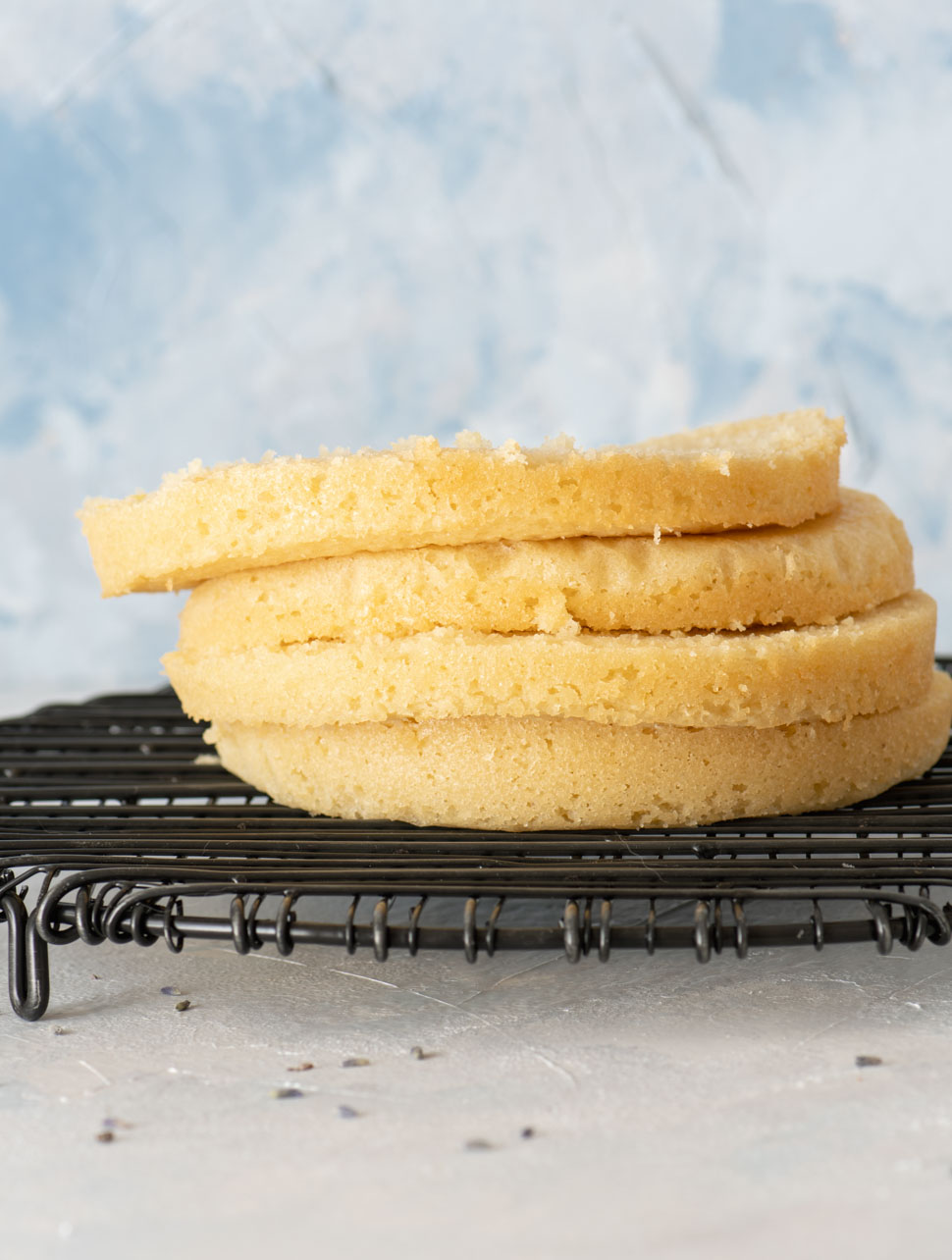 Lemon Lavender Naked Cake - Urban Foodie Kitchen